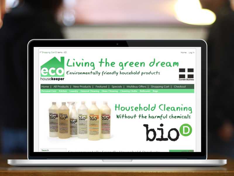 Zen Cart online store for Eco Housekeeper
